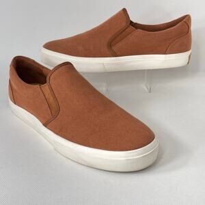 Greats Brooklyn Wooster Slip On Sneaker Canvas Brown Mens 12